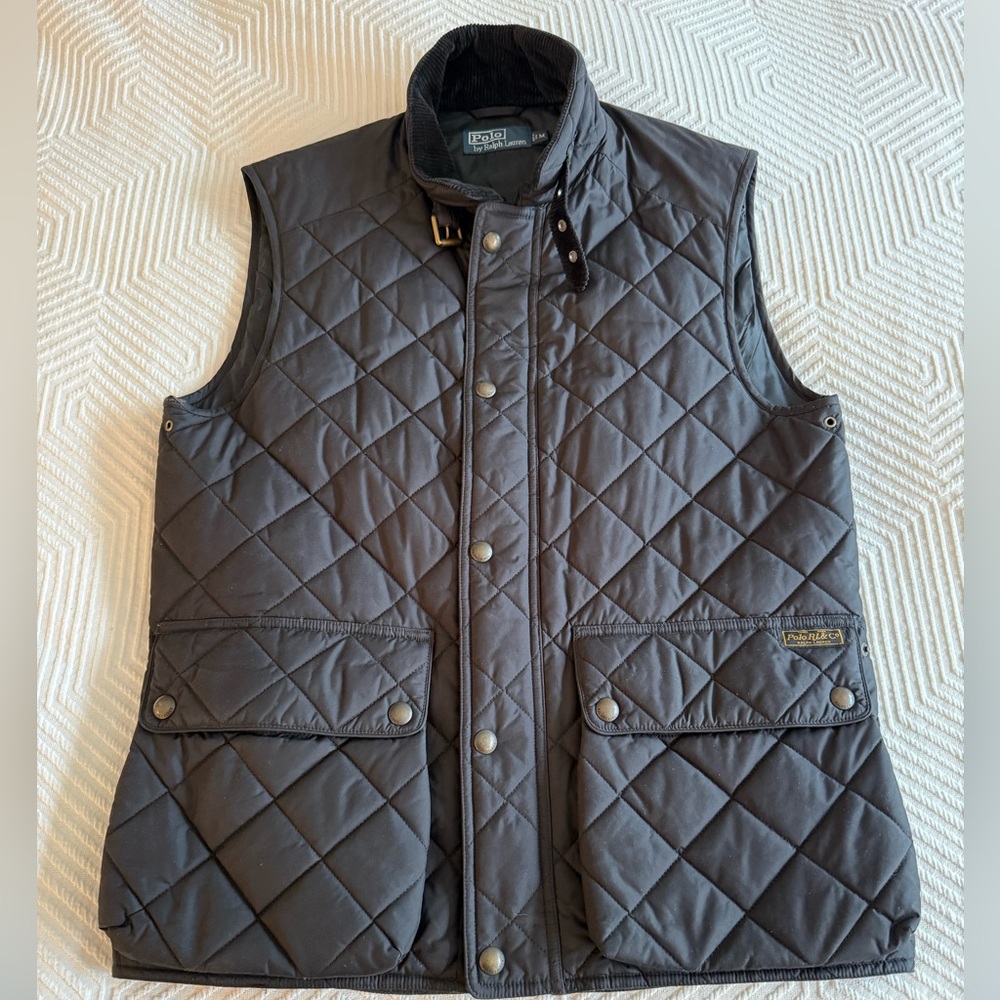Polo Ralph Lauren Men's The Iconic Quilted Vest Black